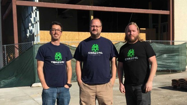 Mike Ruppert, David Lamb and Brandon Samuels co-own Coastal Fermentory set to open in downtown Newport News. (WYDaily/ Courtesy of Coastal Fermentory)