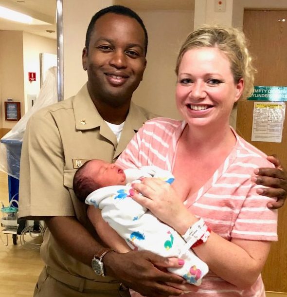 Richard Tisdale and Amaris Koga with their newborn son, Cristian. (WYDaily/ Courtesy of Amaris Koga)