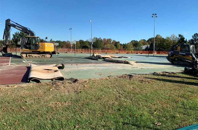 Veterans Park tennis courts will be closed for eight to ten weeks. (WYDaily/Courtesy James City County)