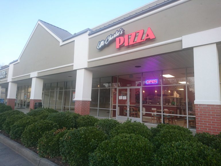 Little Charlie's Pizza recently opened in the Governors Green Shopping Center off John Tyler Highway. (WYDaily/ Julia Marsigliano)