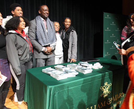 Yusef Salaam of the Exonerated Five and formerly known as the Central Park Five is the guest speaker at William & Mary's annual Dr. Martin Luther King Jr. Commemoration Program Jan. 30, 2020. (WYDaily/Lucretia Cunningham)