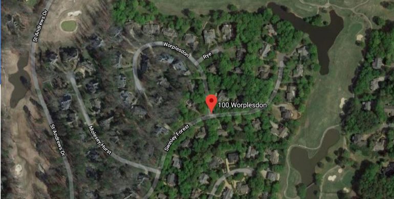 The fire occurred in the 100 block of Worplesdon in the Ford's Colony subdivision. (WYDaily/Google Maps)