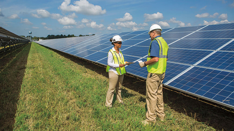 There are currently two projects underway in James City County and York County to finish building solar farms by 2021. (WYDaily/Courtesy of Dominion Energy)