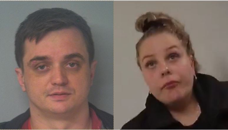 Daniel Todorovic, 31 and Anastasia Antonovna Todororic, 31. Anastasia's photo was taken from body camera footage, authorities said.(WYDaily/ Courtesy of the Williamsburg Police Department)