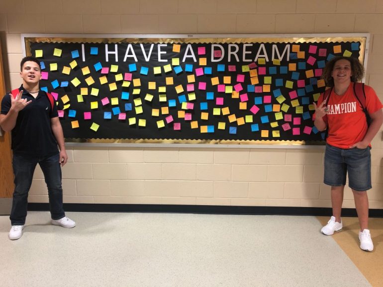 Students at Lafayette High School are celebrating Black History Month in a number of ways including the "I Have a Dream" board which allows them to anonymously post their goals and dreams. (WYDaily/Courtesy Archie Jefferson)