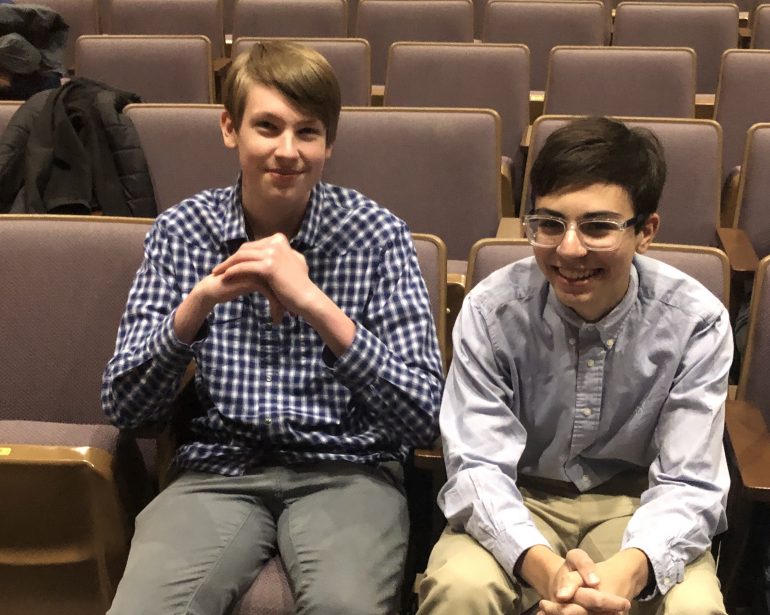 Julian Curtis-Zilius and Zakeri Reckmeyer are seniors at Warhill High School that won the Congressional App Challenge for Virginia's 2nd District. (WYDaily/Courtesy Nicole Neal)