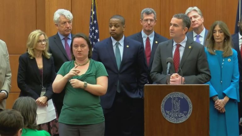 Gov. Ralph Northam declares a state of emergency Thursday, March 12, 2020, in response to coronavirus. (WYDaily/Courtesy of 13NewsNow)