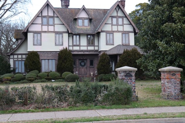 The house at 3427 Chesapeake Ave in Hampton is formerly Miss Porter's School (1954-1971) and is listed on the National Register of Historic Places in the Olde Wythe Historic District. (WYDaily/Lucretia Cunningham)
