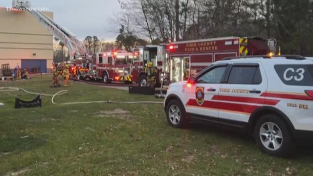 The Feb. 3 fire left Grafton Complex students without a location for classes. (WYDaily/Courtesy of 13NewsNow)