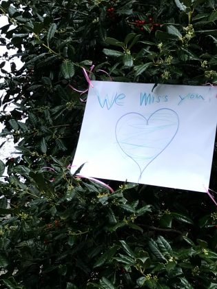 Teachers and staff from Stonehouse Elementary School drove around local neighborhoods to spread cheer to students and their families. (WYDaily/Courtesy Olivia Doiron)