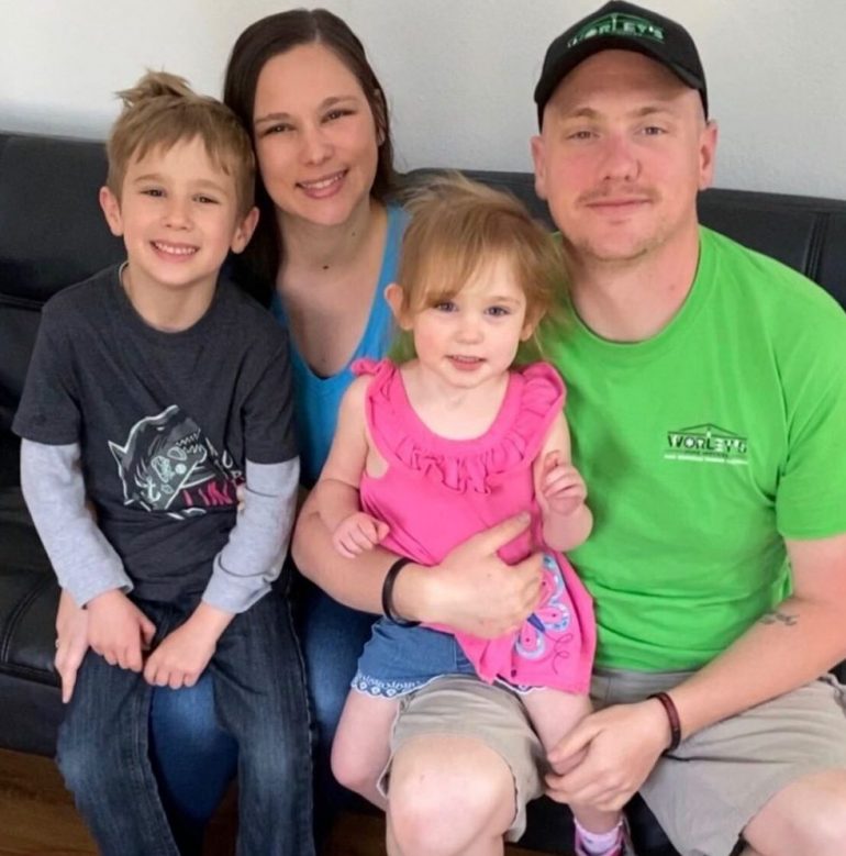 Jared Cary started doing the "Elsa Call" from Disney's Frozen 2 as a way to cheer up his children. But the call quickly caught on in the local community and now neighbors can be heard responding to the call every night. (WYDaily/Courtesy Jared Cary)