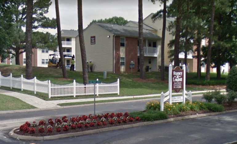Regency at Longhill apartments was purchased for $26.25 million dollars on March 3. (WYDaily/ Screenshot of Google Maps)