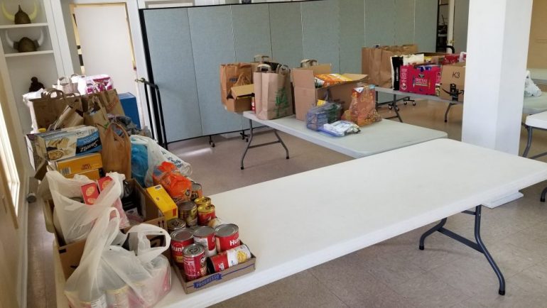 When the coronavirus pandemic first hit, St. Olaf Food Pantry was struggling to provide enough for the community. But thanks to generous donations, it has plenty. (WYDaily/St. Olaf Catholic Church Facebook)
