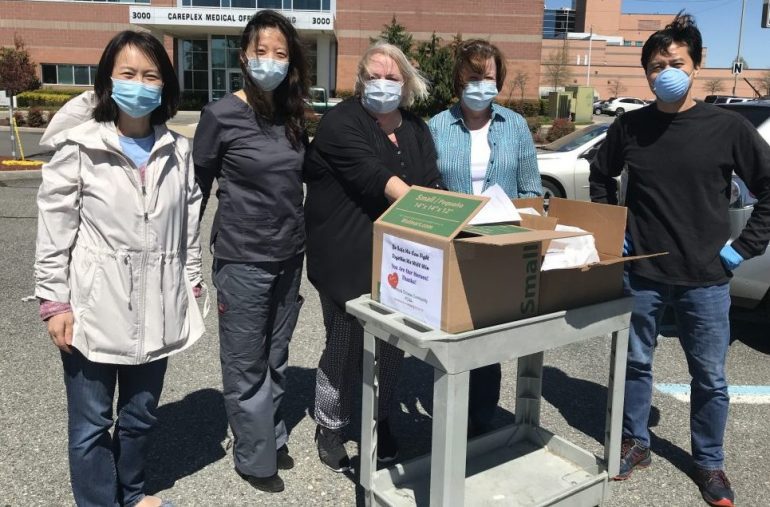 The Peninsula Chinese American Association has been working to be part of the solution to the coronavirus with financial and personal protective equipment donations. (WYDaily/Courtesy Elizabeth Tai)