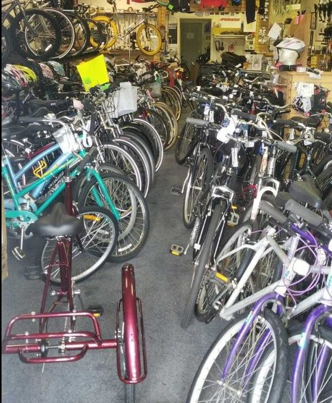 Bronn James, who owns Freewheel Bicycle Shop in Newport News, said all the bikes in the shop are owned by someone else and are waiting for repairs. (WYDaily/ Courtesy of Bronn James)