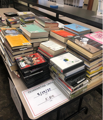 The Williamsburg Regional Library is collecting checked out library books during the coronavirus. (WYDaily/ Courtesy of the WRL)