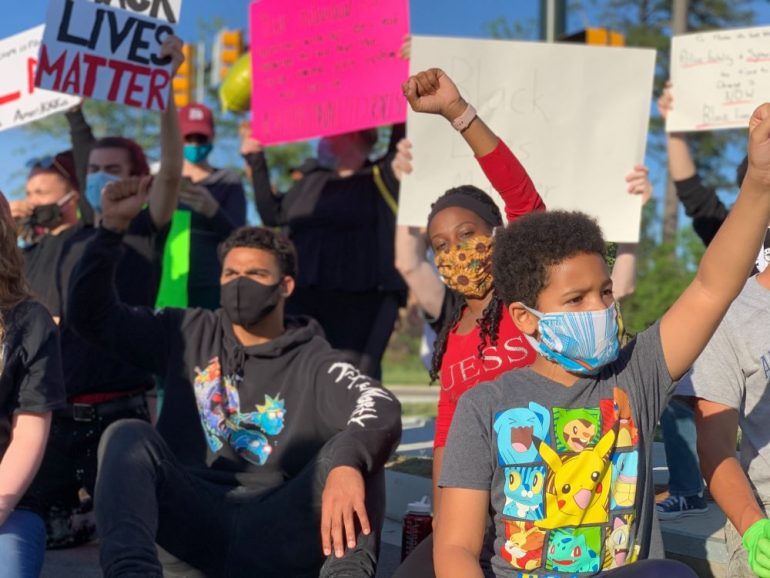Generations of black children have heard messages from their parents about how to be safe around law enforcement. But after the death of George Floyd, people across the country are protesting and demanding change. (WYDaily/ Alexa Doiron)