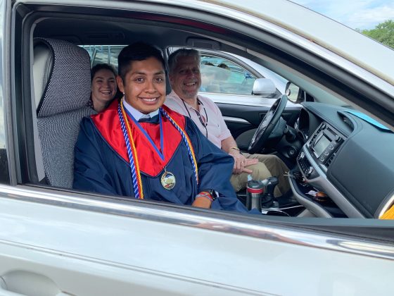 Graduate Jackson Amirshahi, who received the Grafton Medallion award, said the event was special because it was one last opportunity to make memories with friends. (WYDaily/Alexa Doiron)