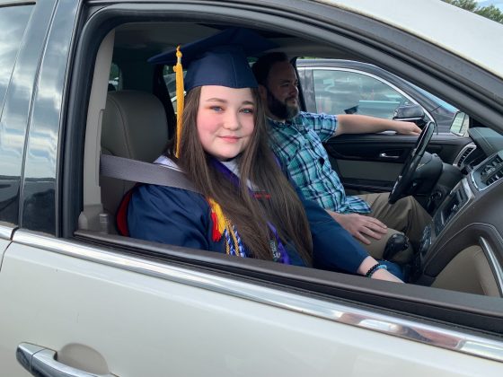 Graduate Gabrielle Barfoot, who will attend James Madison University in the fall, said she was grateful for the unique ceremony because many others her age didn't even get to have a graduation. (WYDaily/Alexa Doiron)