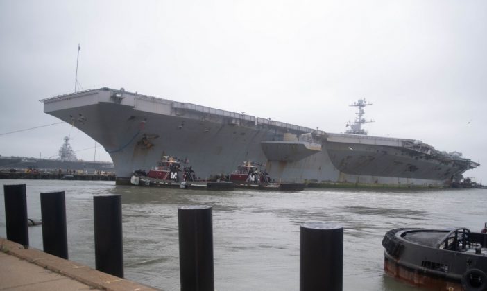 (June 16, 2020) USS Harry S. Truman (CVN 75) returns to Naval Station Norfolk after a seven-month deployment in support of maritime security operations and theater security cooperation efforts in the U.S. 2nd, 5th and 6th Fleets. (U.S. Navy photo by Mass Communication Specialist Seaman Christine Montgomery/Released)