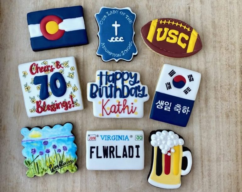 The Bluebird Cookie Co. is a new at-home cookie bakery that provides treats with tasty designs. (WYDaily/Courtesy Maureen Roth)