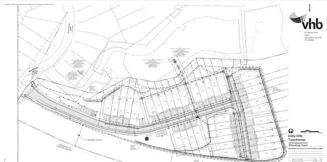 Holly Hills, LLC submitted an application for 38 townhomes in Williamsburg. (WYDaily/ Screenshot courtesy of the Williamsburg Planning Commission)