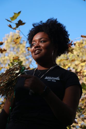 It took Loni Wright, president of the Black Student Association at William & Mary, nearly a year to transition back to her natural hair after using chemicals and relaxers since the age of seven. (WYDaily/Courtesy Loni Wright)