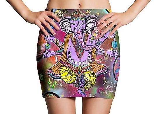 Tpano-based business Enlighten Clothing Company as removed a mini-skirt featuring a Hindu deity from its website. (WYDaily/Courtesy Universal Society of Hinduism)