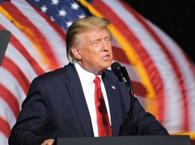 President Donald Trump spoke with thousands of supporters at the Newport News Williamsburg International Airport. (WYDaily/ Gabrielle Rente and Julia Marsigliano)