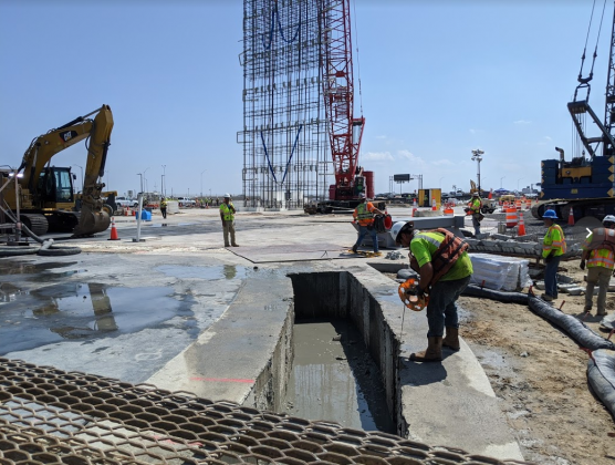 South Island excavation activity. (WYDaily/Courtesy of VDOT)