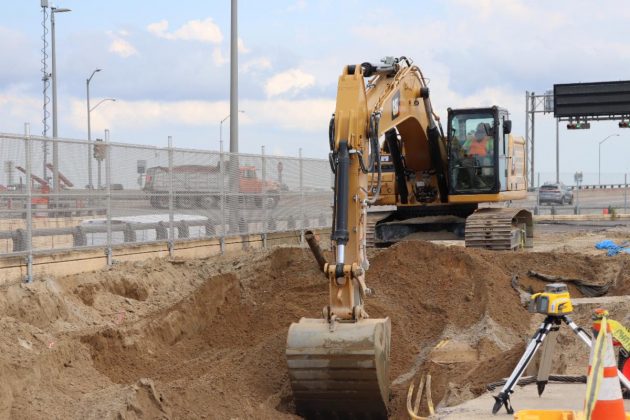 South Island excavation activity. (WYDaily/Courtesy of VDOT)