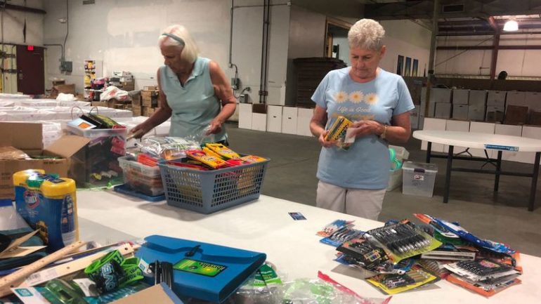 Salvation Army school supplies distribution in 2019. (WYDaily/Courtesy of Madeline Monroe)