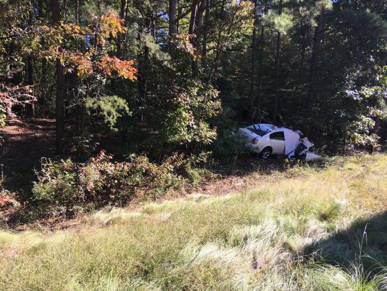 The crash that killed a woman Tuesday, Oct. 6, 2020 happened on Interstate 64, mile marker 228 in James City County. (WYDaily/Courtesy of Virginia State Police)