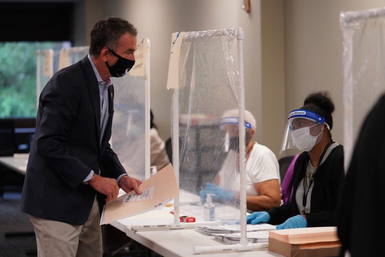 Virginia is averaging 1,500 newly-reported COVID-19 cases per day, up from a statewide peak of approximately 1,200 in May. (WYDaily/Courtesy of Gov. Ralph Northam's official Twitter page)