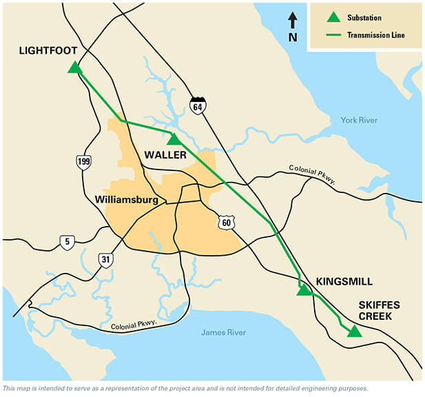 Representation of the project. (WYDaily/ Courtesy of Dominion Energy)