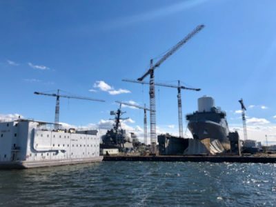 Long impacted by military and industrial activities, the Elizabeth River is now on the road to recovery through decades of collaborative effort. (Courtesy of D. Malmquist/VIMS.)