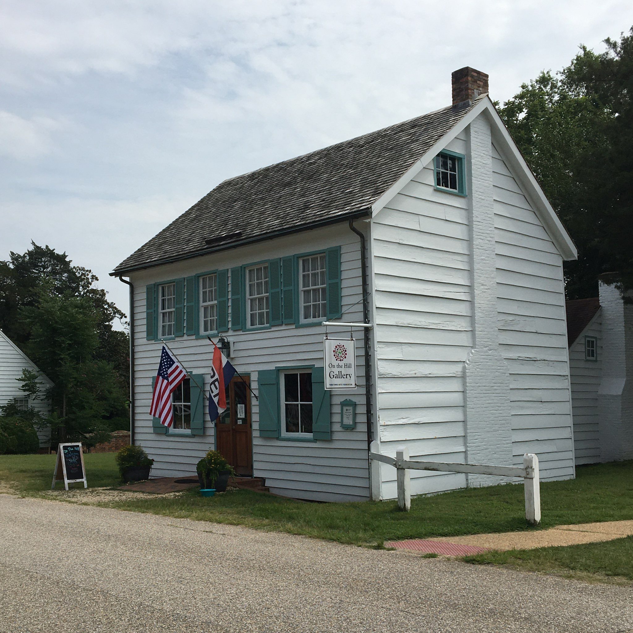 On the Hill Gallery is located at 402 Main Street in Historic Village between Read and Church streets.