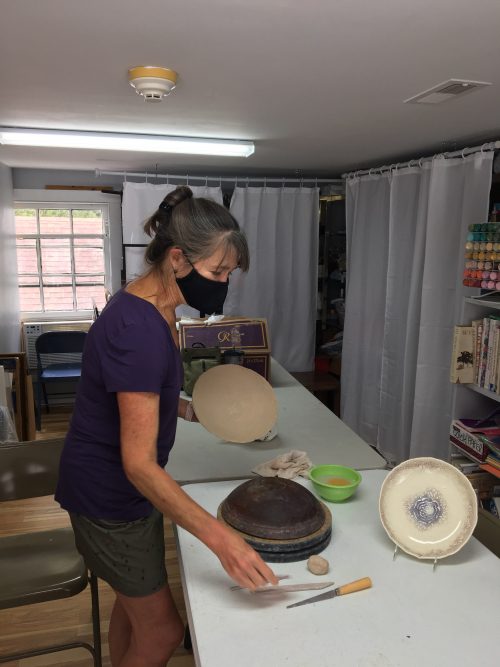 Lisa Trichel-Beavers is a clay artist and president of Yorktown Arts Foundation. 