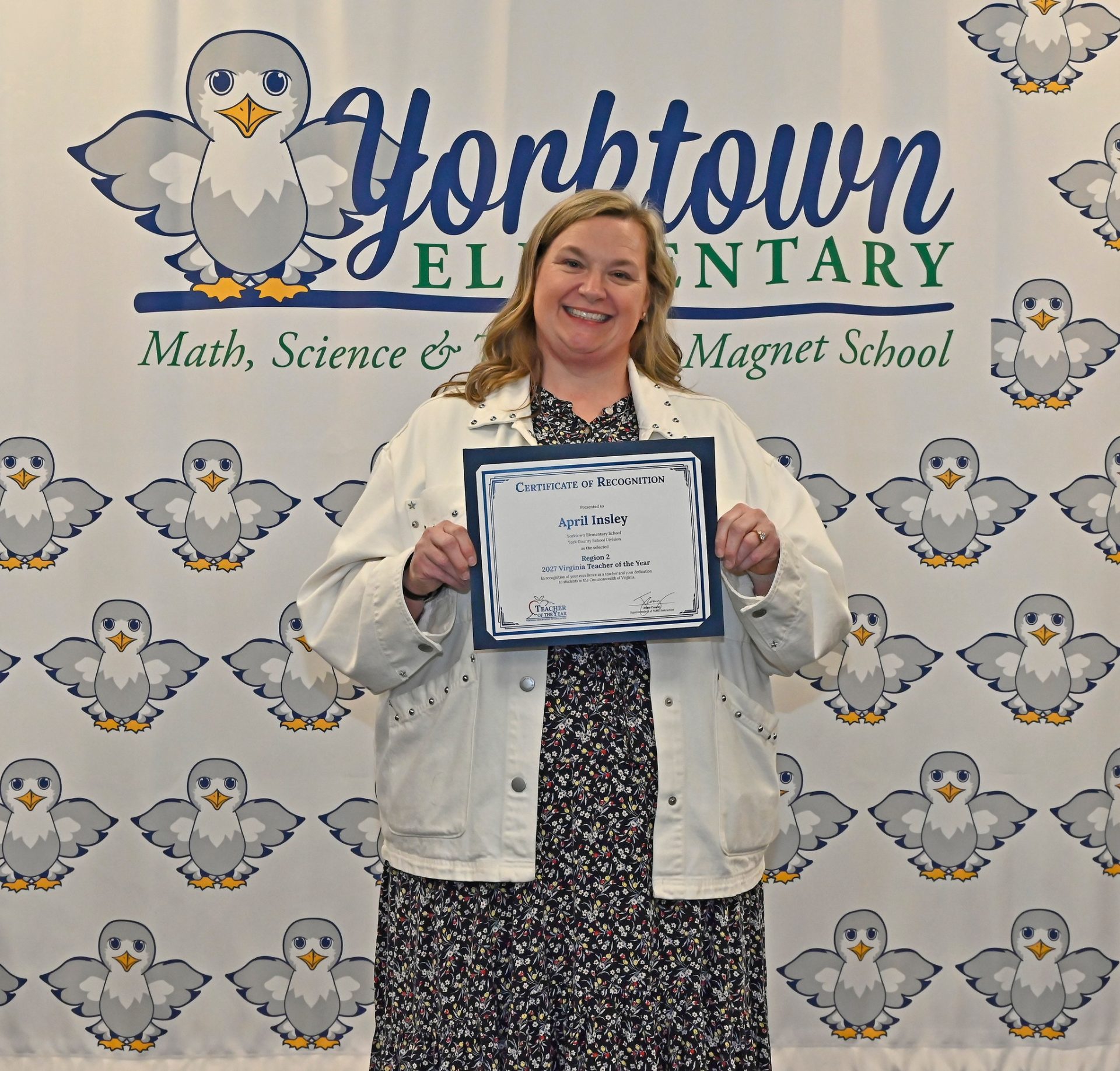 Yorktown Elementary’s April Insley Named as the the 2027 Region 2 ...
